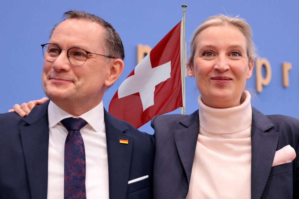 Tino Chrupalla und Alice Weidel.
